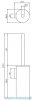 Omnires Modern Project szczotka Wc wisząca czarny MP60621BL